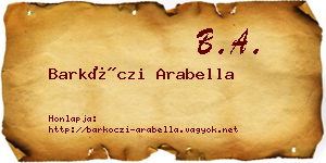 Barkóczi Arabella névjegykártya